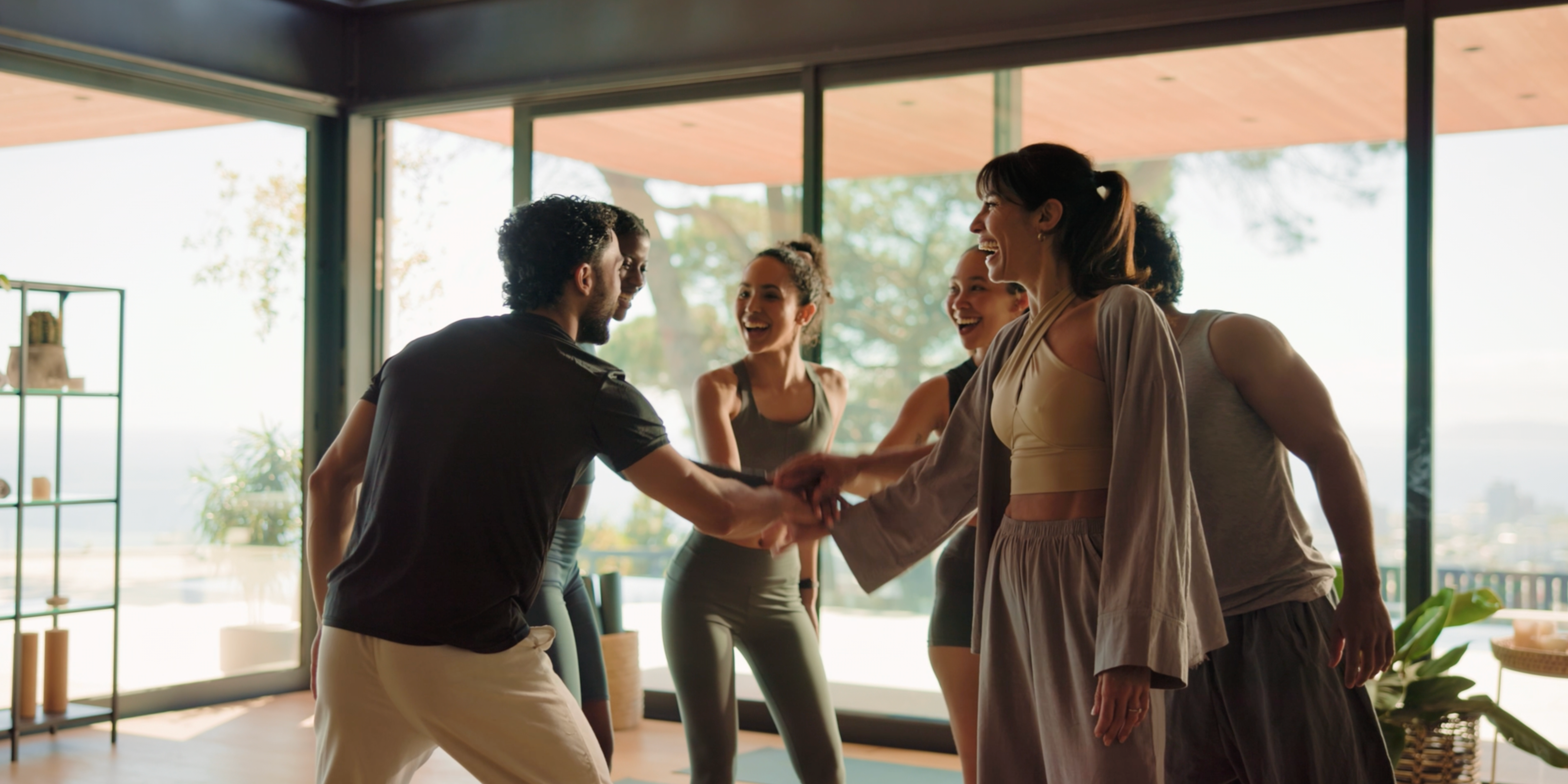 Teacher trainees on a course celebrating