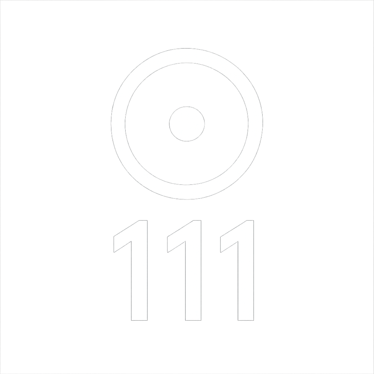 circle 111 white